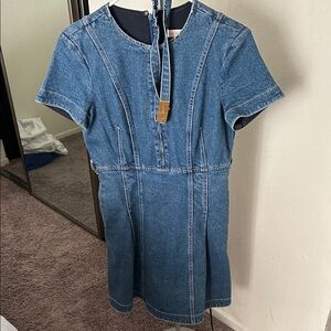 Tory Burch Blue Denim Dress